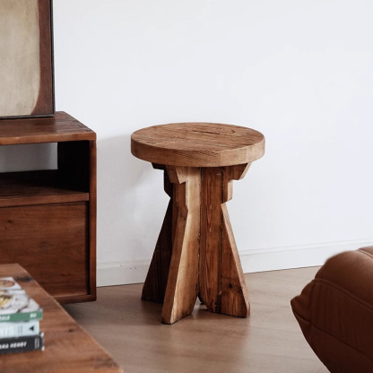 天然木デザインサイドテーブル