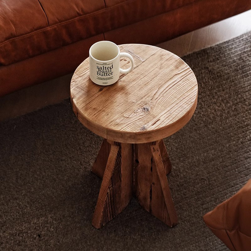 天然木デザインサイドテーブル