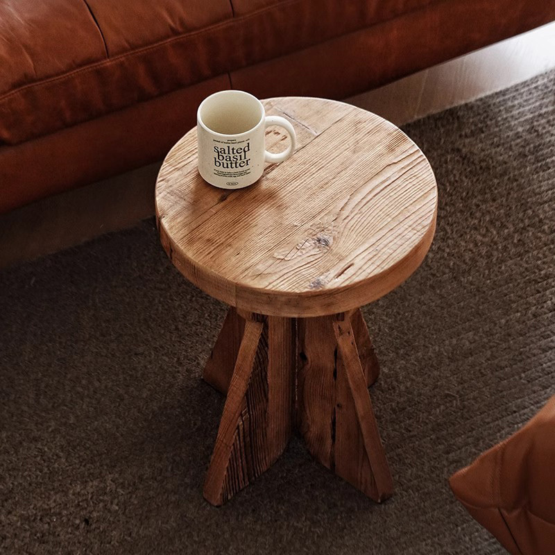 天然木デザインサイドテーブル