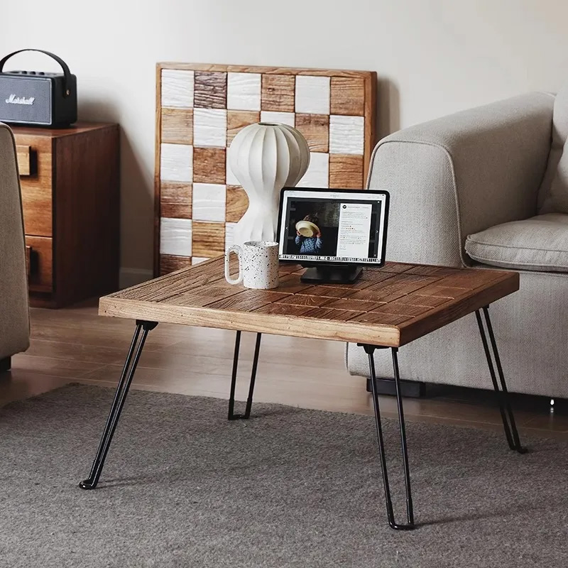 天然木折りたたみテーブル