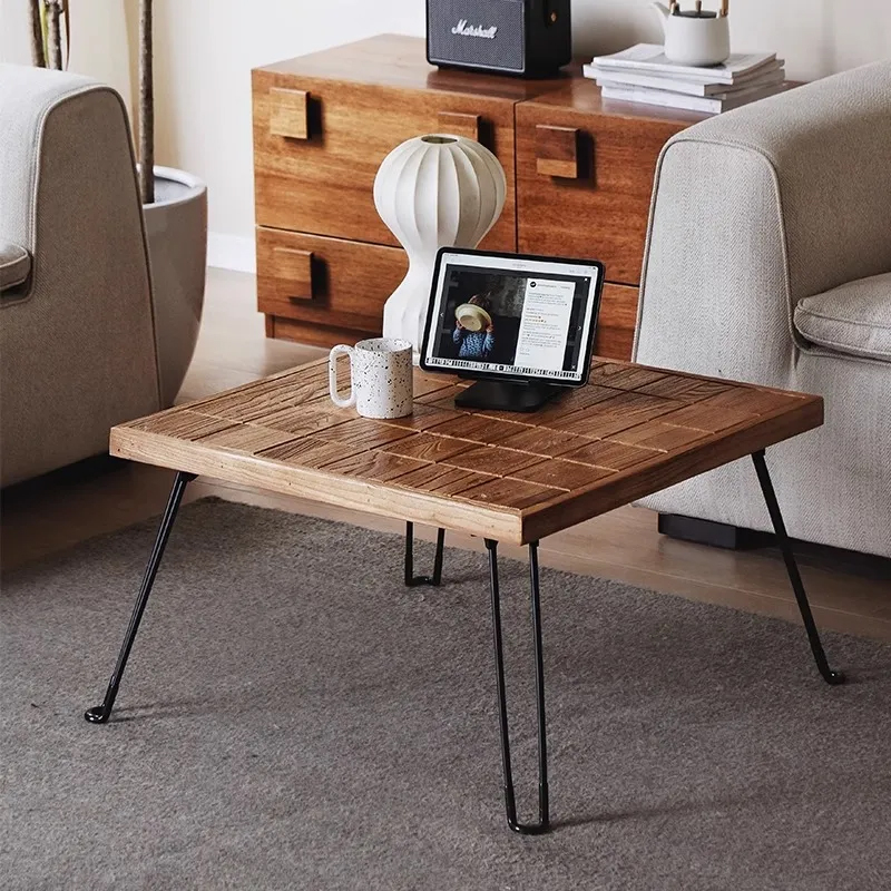 天然木折りたたみテーブル