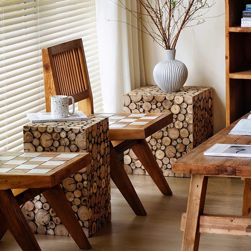 天然木ウッドキューブスツール | 北欧風デザインで多用途に活用 – CAGUUU