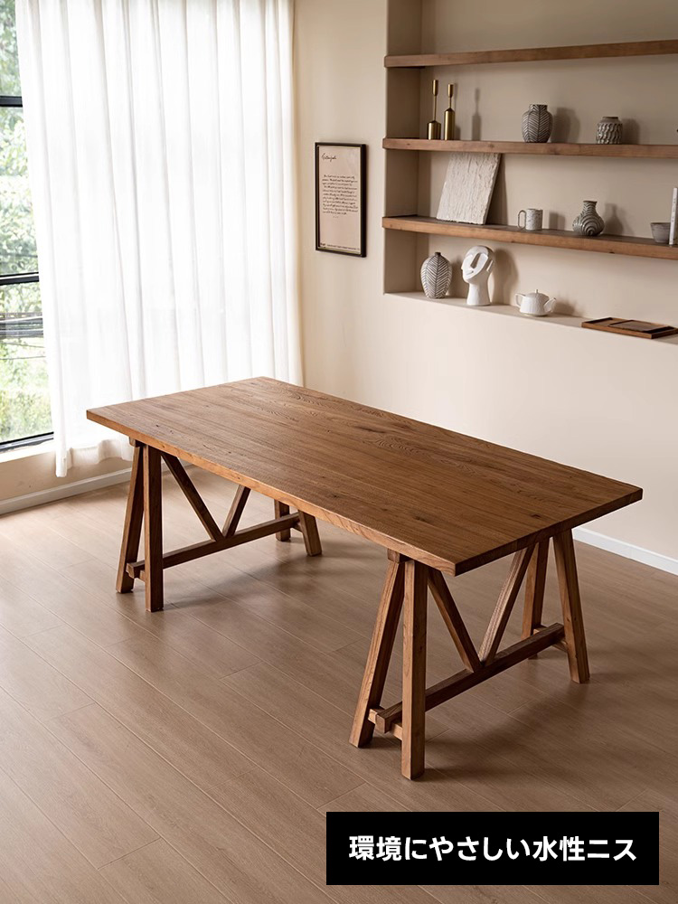 ミニマルウッドシンプルデザインテーブル