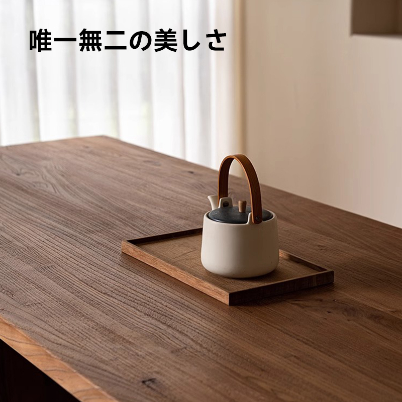 ニレ古材オールドデザインダイニングテーブル