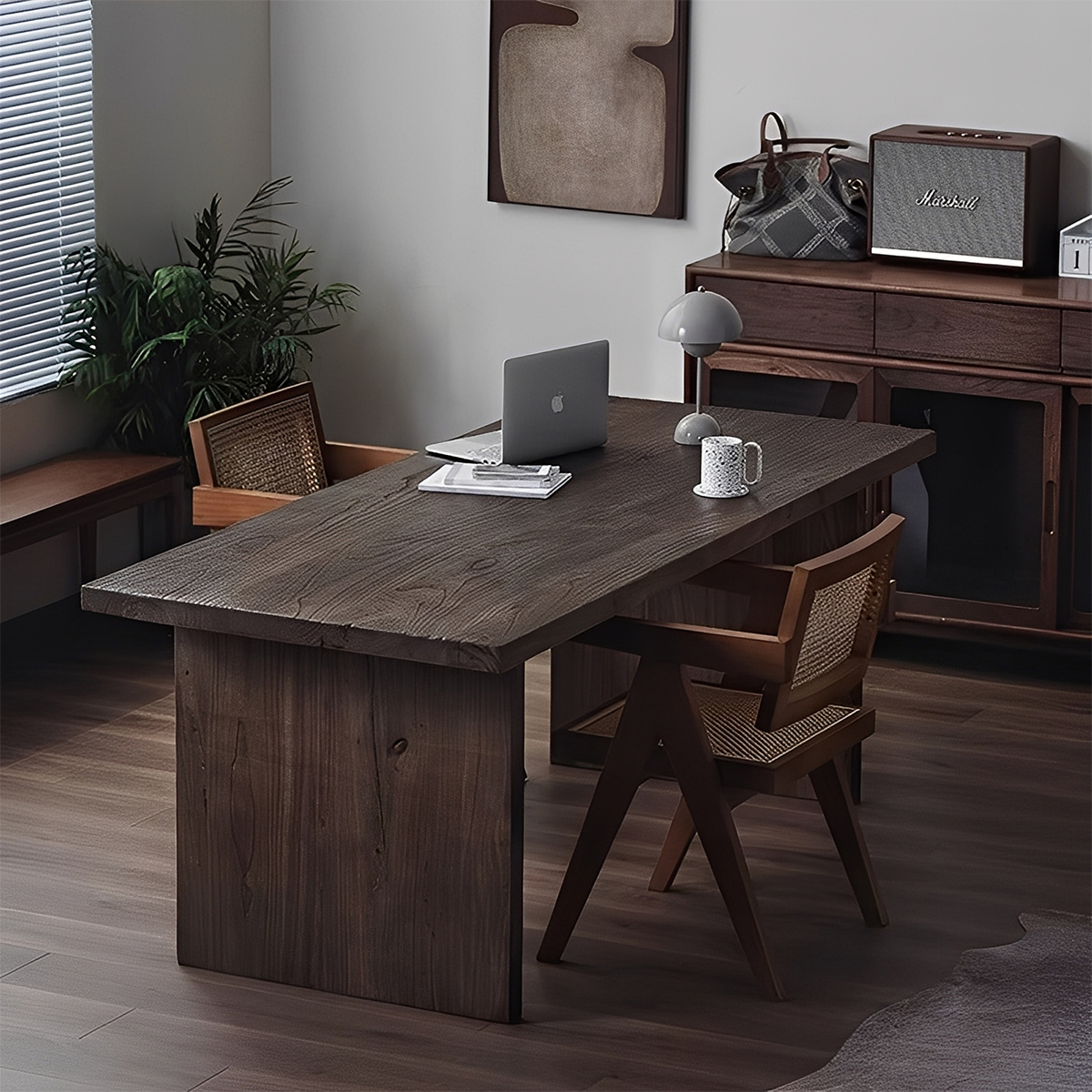 ニレ古材シンプルダイニングテーブル – CAGUUU