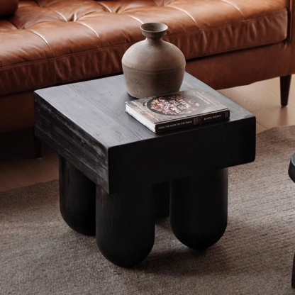 モダンブロックサイドテーブル