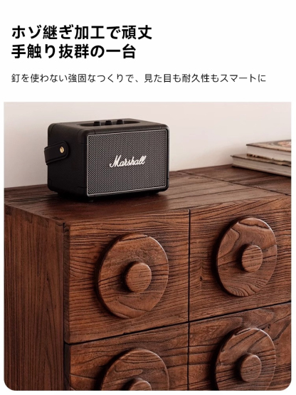 レトロ調スクエアキャビネット
