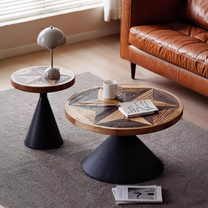 ヴィンテージスターデザインラウンドテーブル