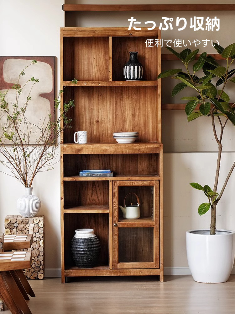 オールドパイン材収納キャビネット