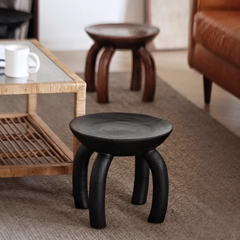 本革天然木スツール 楽天市場】「オレンジツリーの本革スツール ナチュラル・ブラック