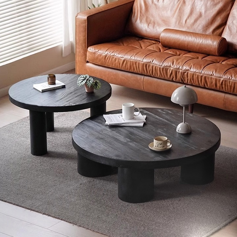 オールドパイン材ローテーブル