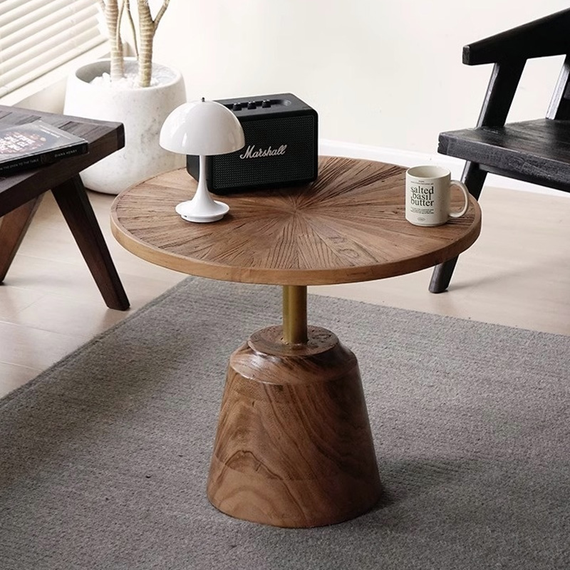 ニレ古材ティーテーブル