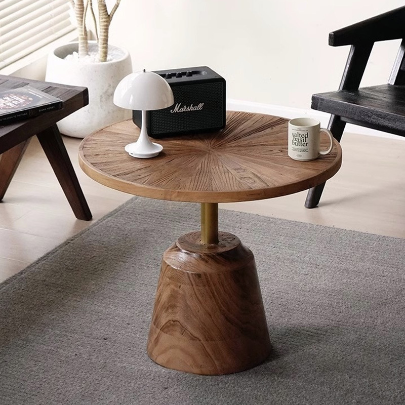 ニレ古材ティーテーブル