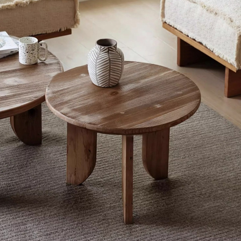 オールドパイン材ティーテーブル