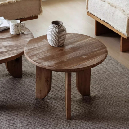 オールドパイン材ティーテーブル