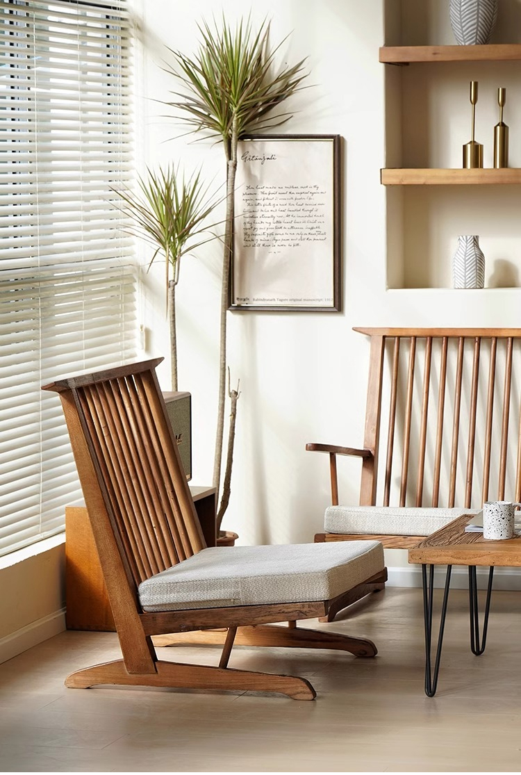 和モダンローバックチェア | 伝統美と現代的快適性を融合した 和モダン