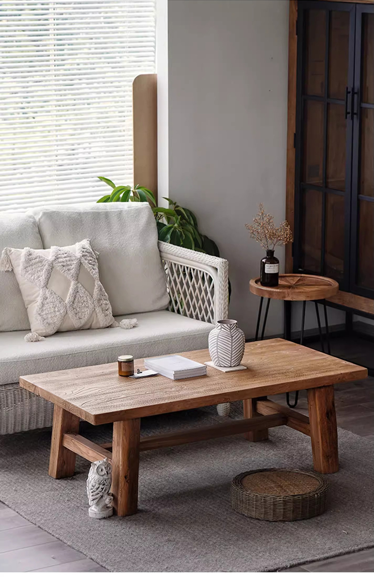 ニレ古材ヴィンテージローテーブル – CAGUUU