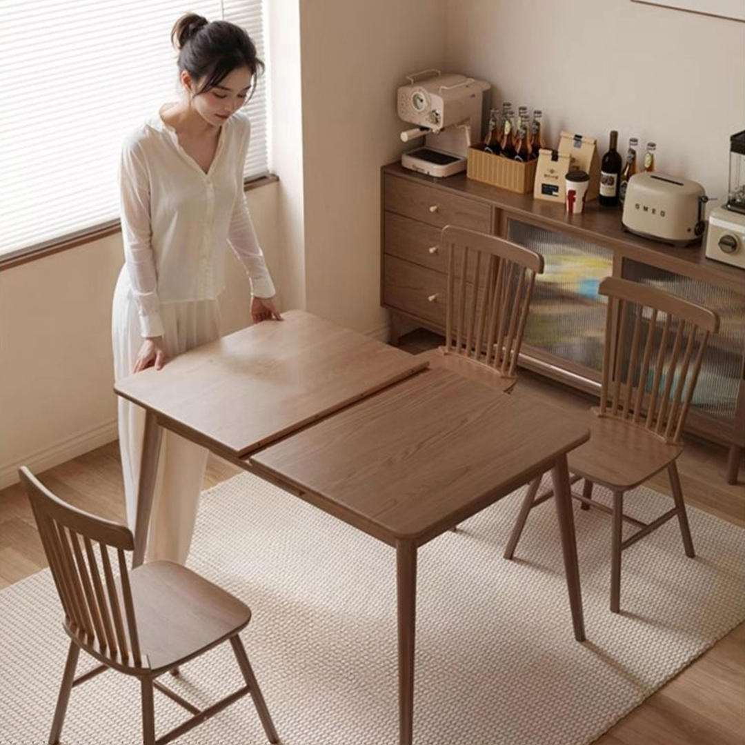 値下げ　エクステンションテーブル　ダイニングテーブル RASIK エクステンションテーブル 高さ72cm 約幅120〜180cm 天然