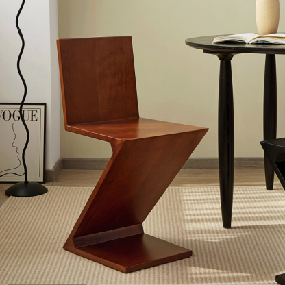 木製Z字デザインチェア – CAGUUU