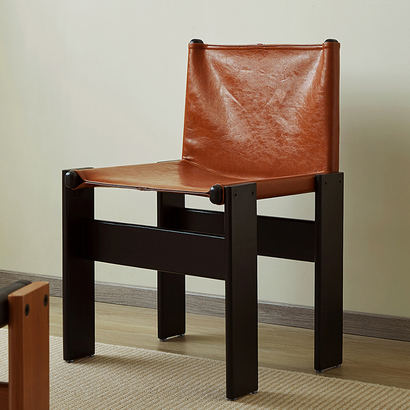 アームレスレザーチェア