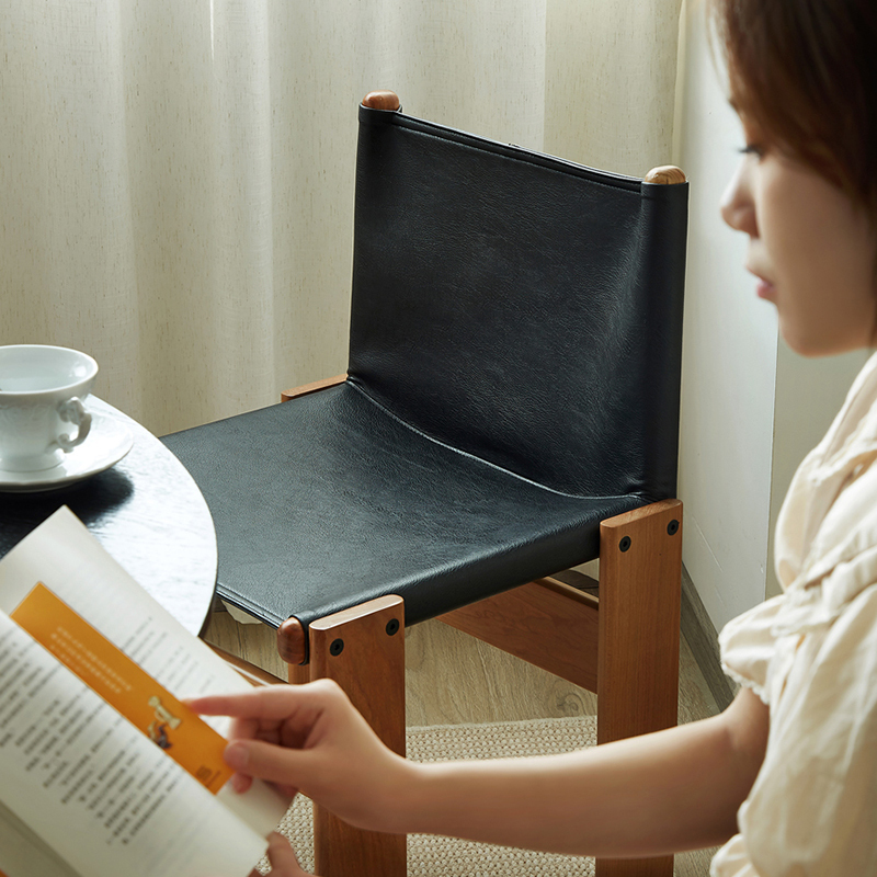 アームレスレザーチェア