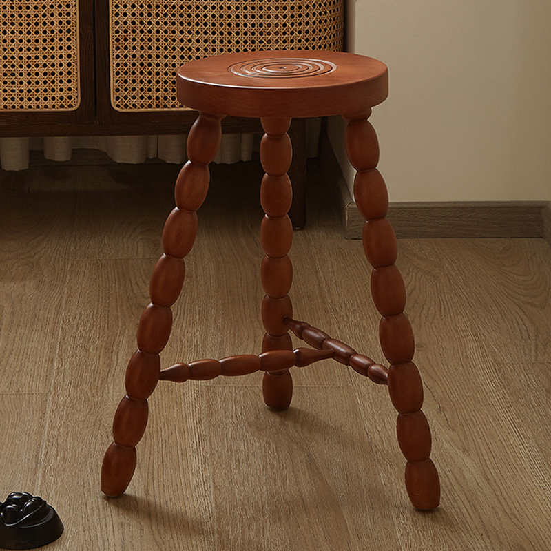 ブナ材ビーズウッドレッグスツール