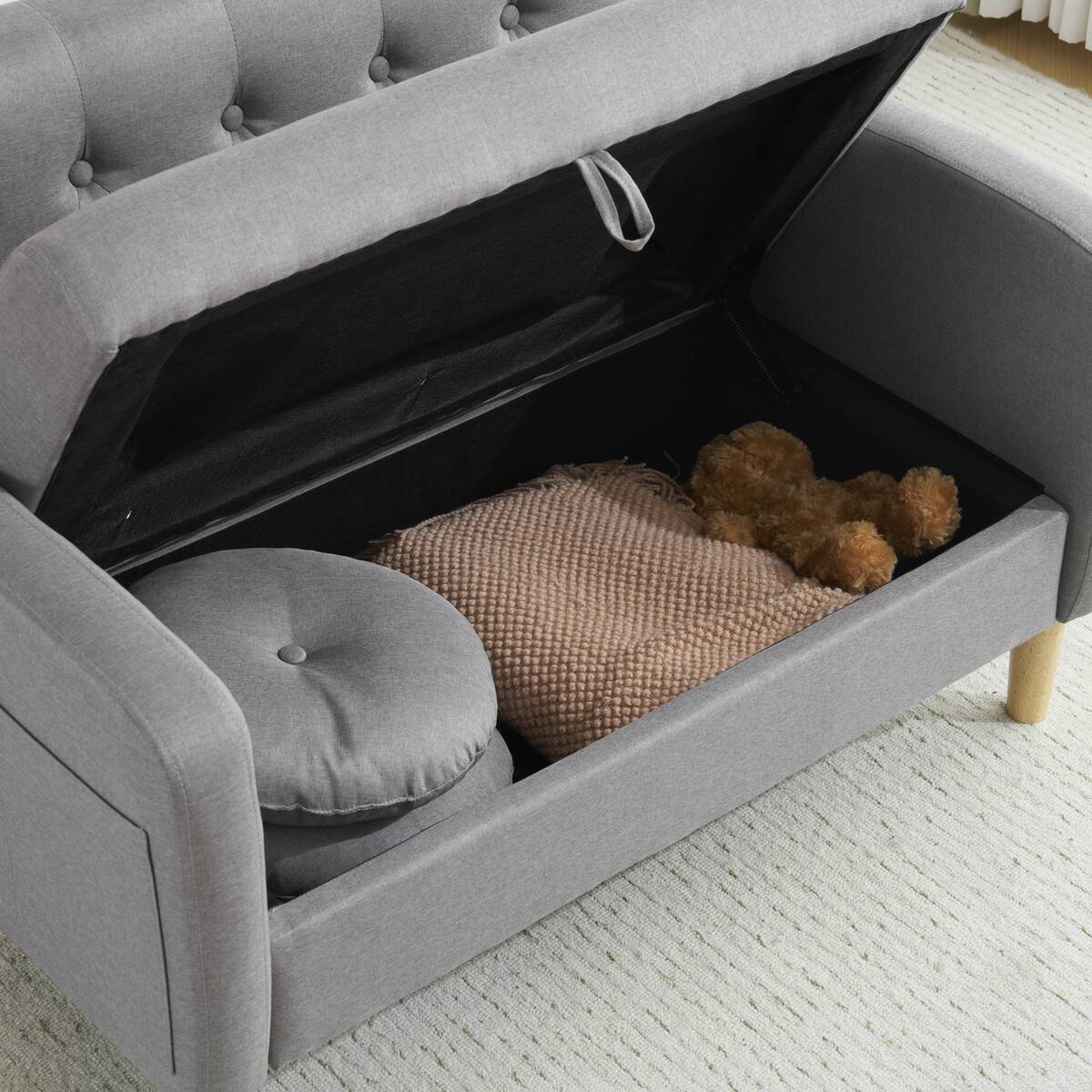 クッション付き2人掛けソファ – CAGUUU