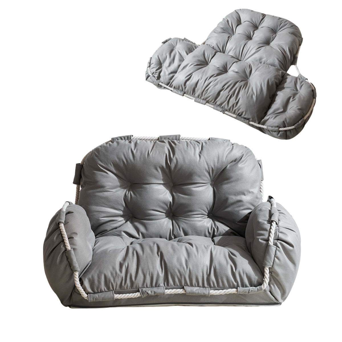 6段階調整肘付きリクライニングソファ