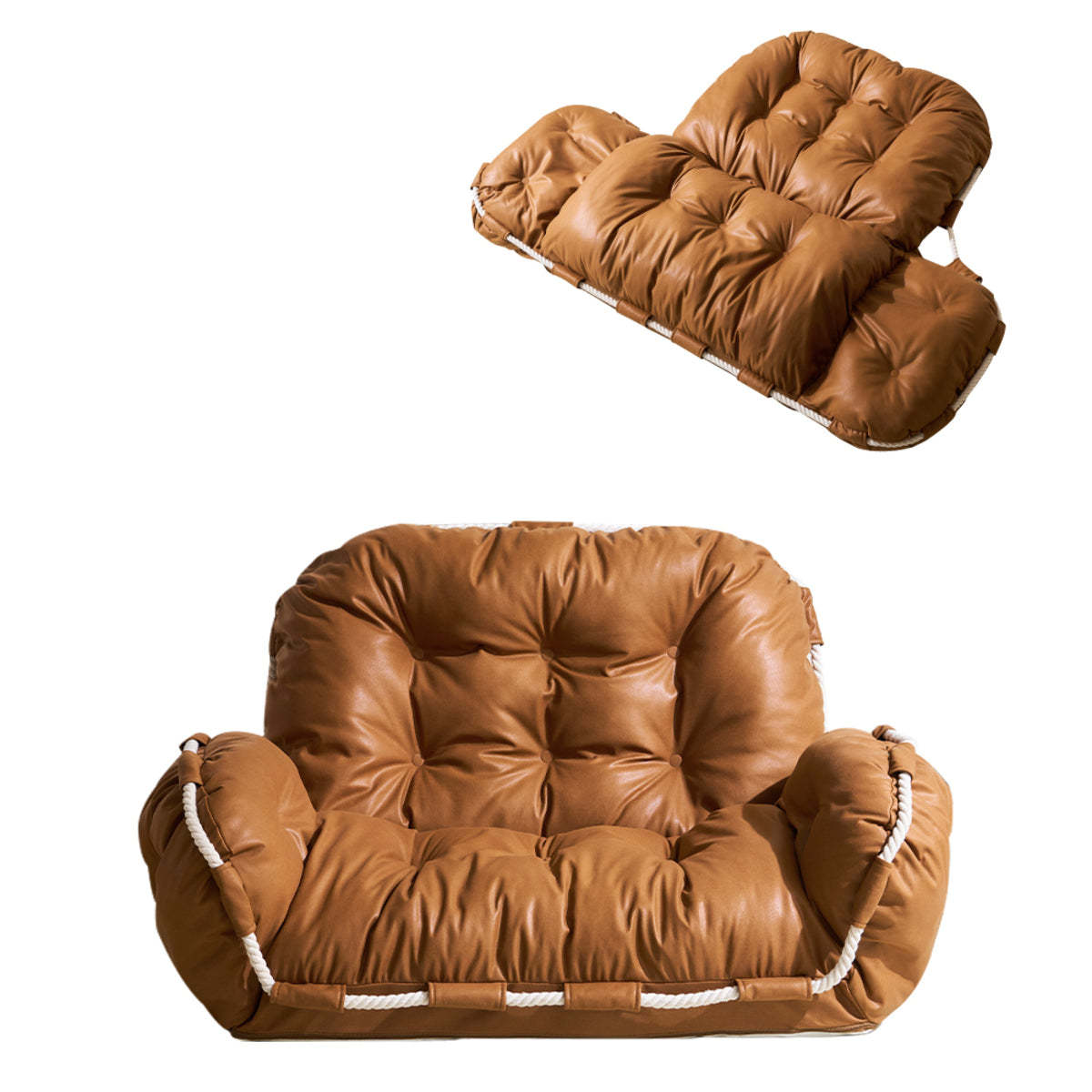 6段階調整肘付きリクライニングソファ