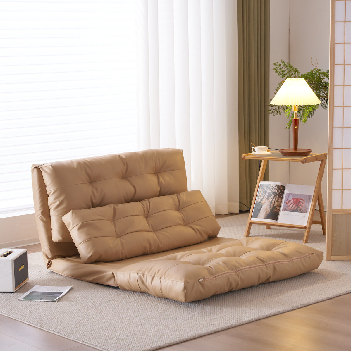 アウトレット・新品★３WAY★折りたたみリクライニングソファベットグレンBK 3wayリクライニングソファベッド ワイドサイズ 幅90cm【グレン