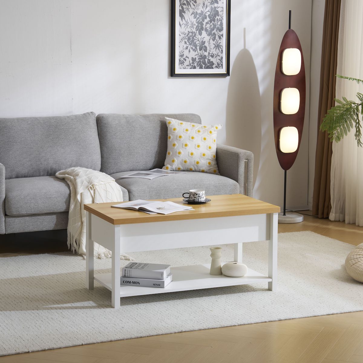 リフトアップ式収納付きセンターテーブル – CAGUUU