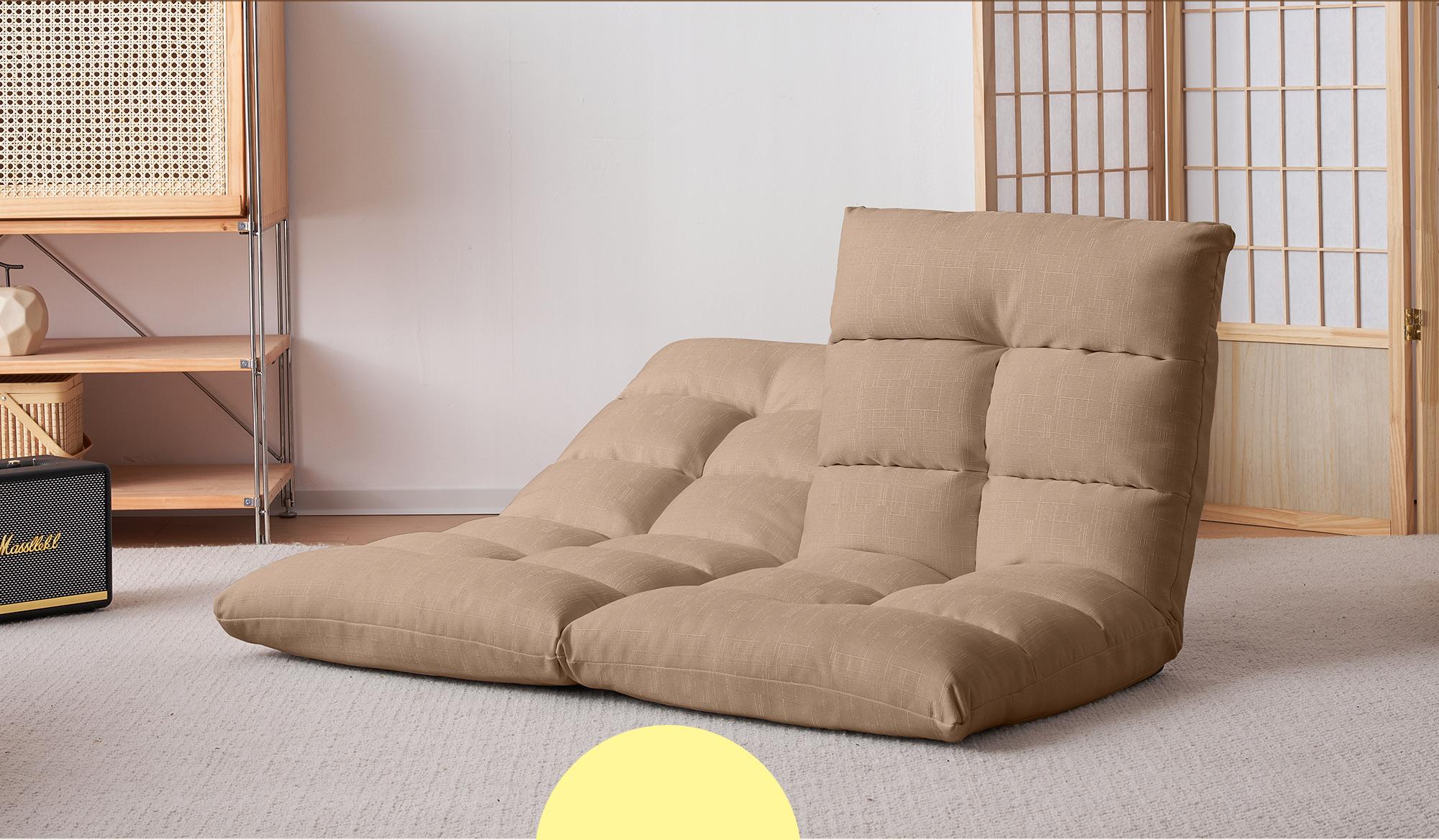 ベージュ 座椅子 ソファー ※配送NG 左右独立リクライニングソファ | それぞれの姿勢に合わせて快適に