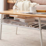 ナチュラル風ウッドローテーブル