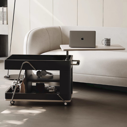 キャスター付き多機能コーヒーテーブル | 収納も移動もスマートに