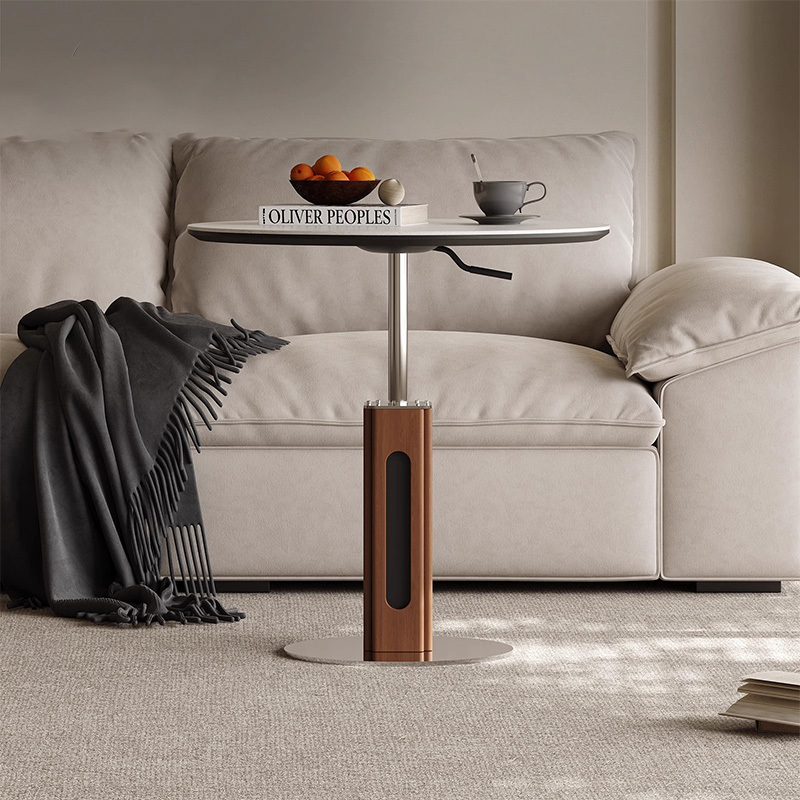 トラバーチンサイドテーブル | 素材感を楽しむ控えめな艶 – CAGUUU