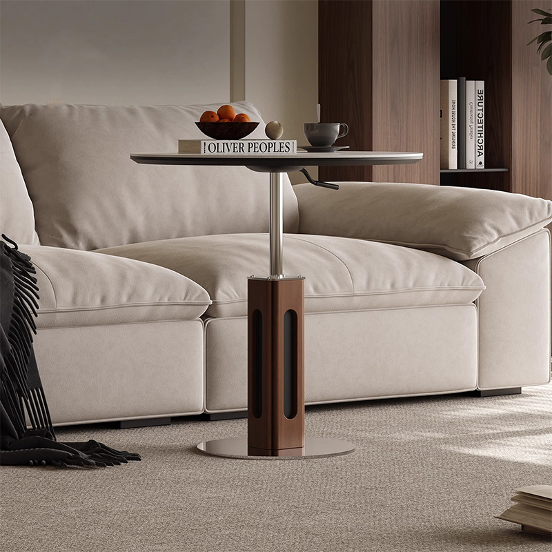 トラバーチンサイドテーブル