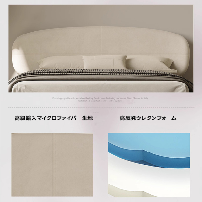 マイクロファイバーファブリックベッド