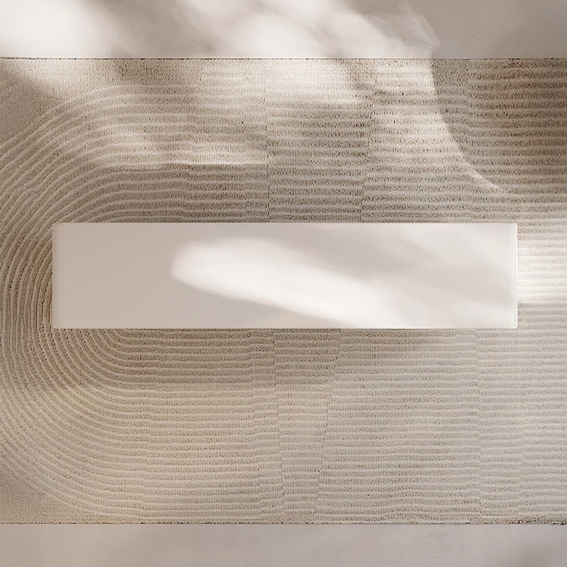 ホワイトエレガントテレビボード | 静音開閉機能付き 大容量収納の