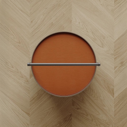 可動式レザー調サイドテーブル