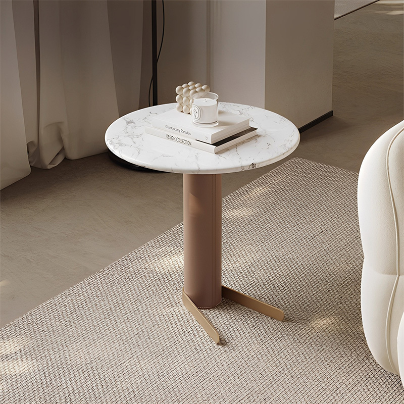 レザー調セラミックサイドテーブル