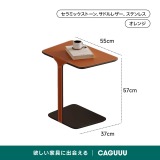 レザー調コンパクトサイドテーブル - Thumbnail 6