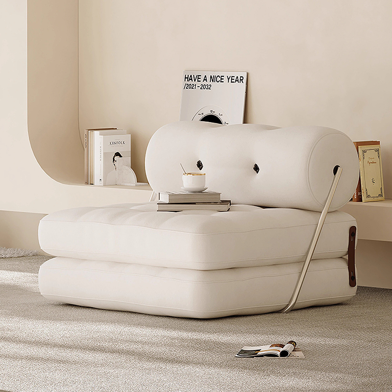 伸長式ベルベット調ソファベッド