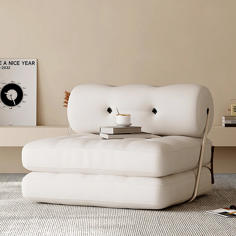 伸長式ベルベット調ソファベッド