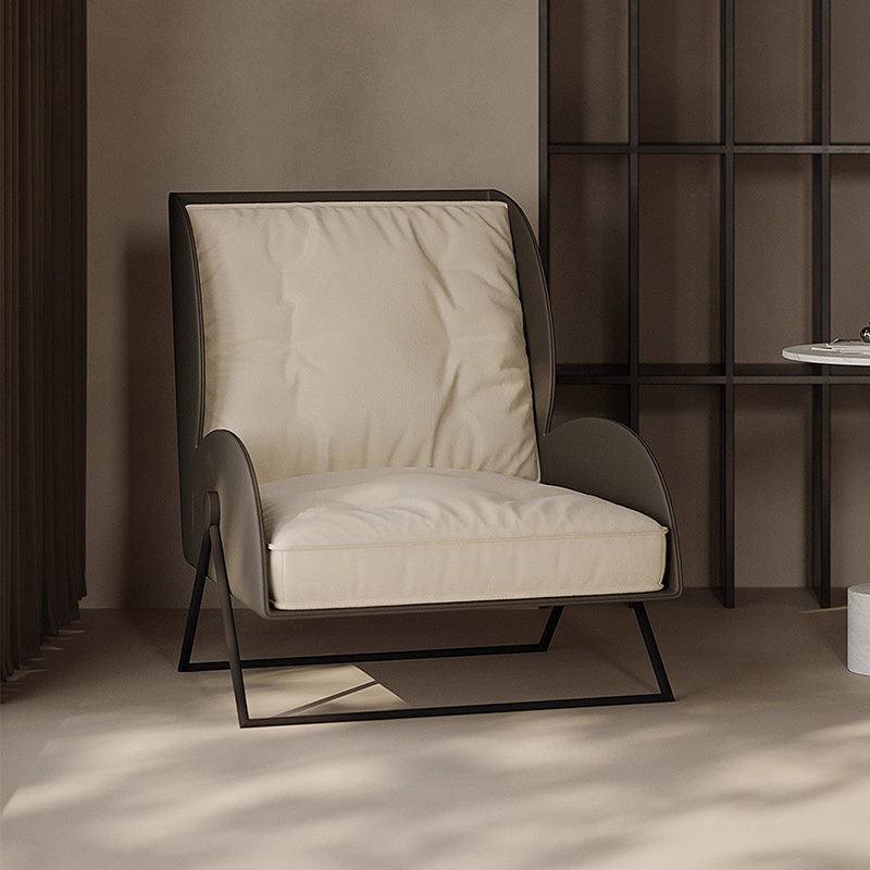 イタリアンモダンベルベット調パーソナルチェア