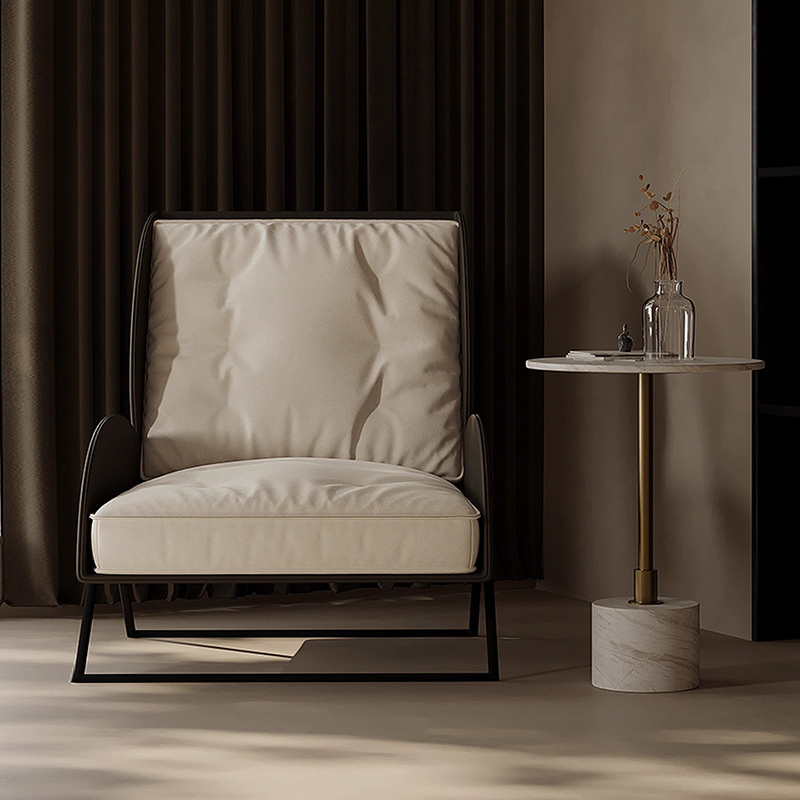 イタリアンモダンベルベット調パーソナルチェア