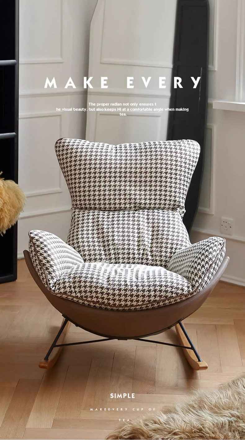 千島柄ロッキングチェア | 個性的な柄と快適な揺れ心地が魅力 – CAGUUU