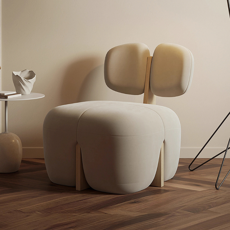 ベルベット調デザインパーソナルチェア