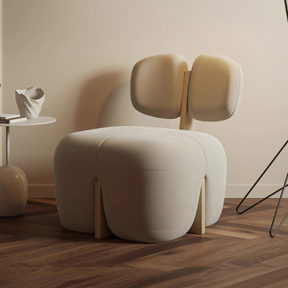 ベルベット調デザインパーソナルチェア