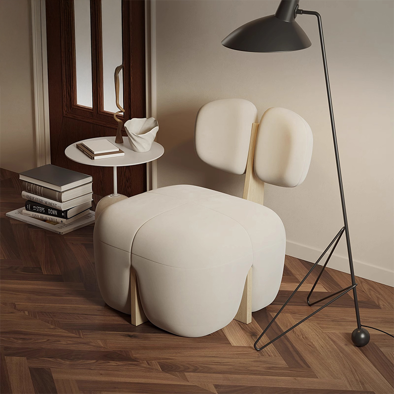 ベルベット調デザインパーソナルチェア