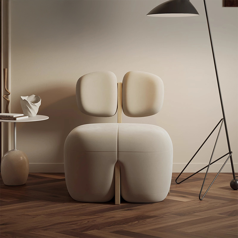 ベルベット調デザインパーソナルチェア